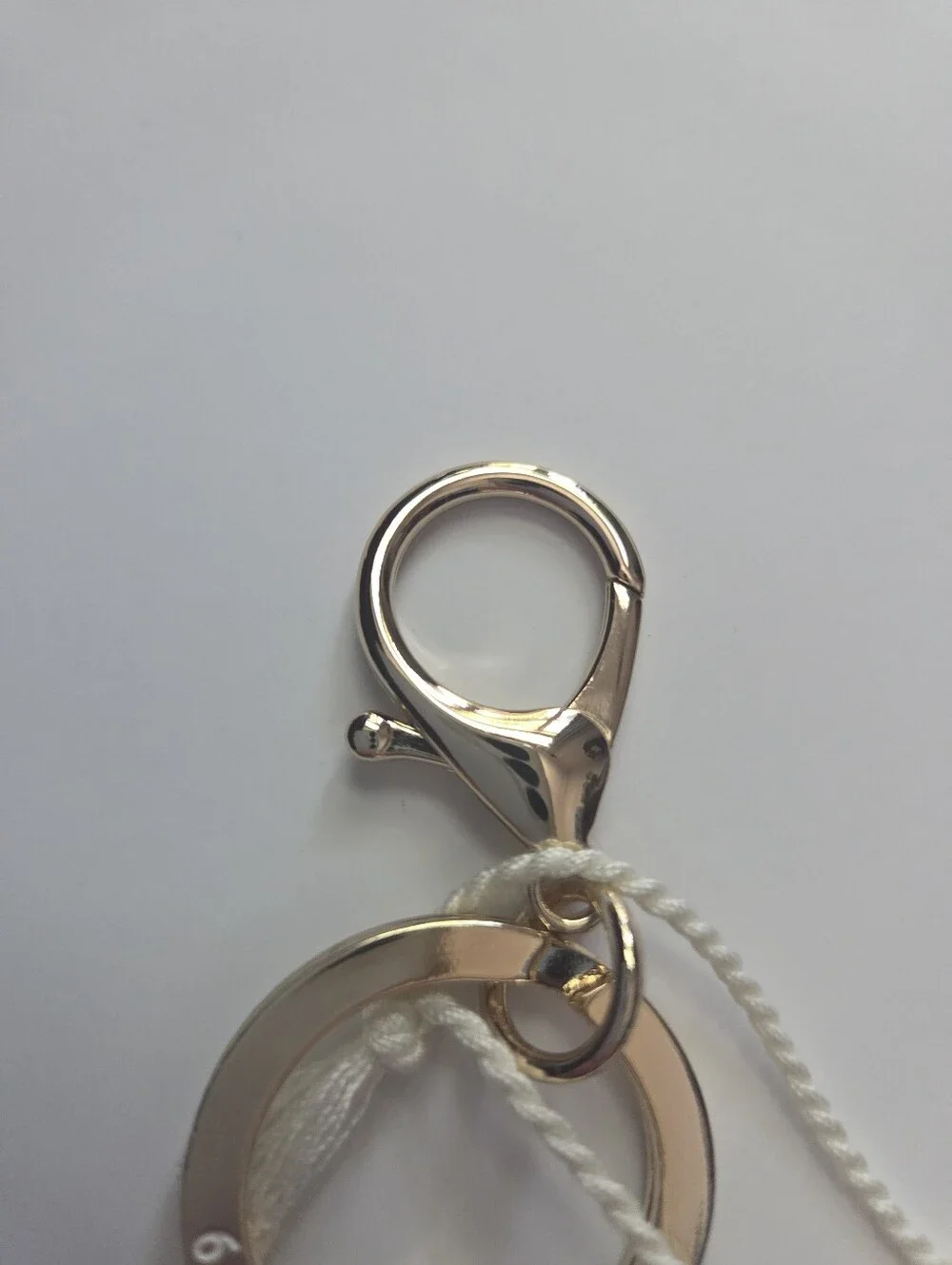 Spartina 449 Icon Bee Tassel Keychain Bag Charm Light Blue NWT